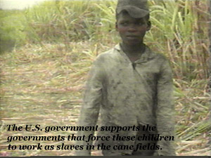 Children are sold as slaves and forced to work in Central America.